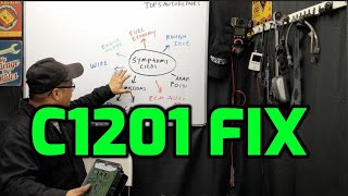 C1201 CODE FIX AND CAUSES ENGINE CONTROL SYSTEM MALFUNCTION [upl. by Draneb478]