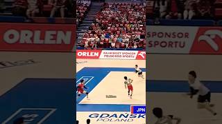 2 saves and a megarally‼️Japan v Italy VNL volleyball волейбол バレーボール voleibol nishida ishikawa ran [upl. by Adelric]