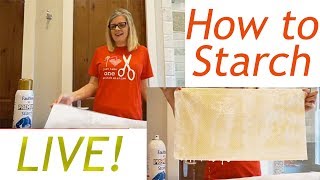 Behind the Seams Live Starching with Kimberly  Fat Quarter Shop [upl. by Elocan453]