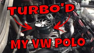 I Turbod my VW Polo  VW Polo 14MPI 6N2 Turbo Conversion First start and revs [upl. by Lirbij368]