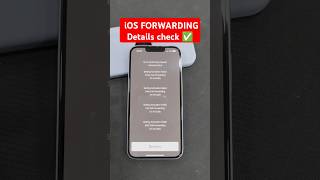 IOS FORWARD DETAILS CHEK✅ IPHONE KI CALL SMS FORWARD SETTING🔥ios apple callforwarding tech [upl. by Stanwinn916]