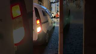 Van versus narrow street  Segovia Spain [upl. by Quartas613]