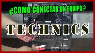 COMO CONECTAR UN EQUIPO TECHNICS DE 4 MODULOS CD TAPE TUNER AMPLIFICADOR tutorial [upl. by Buchalter]