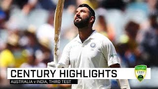 Pujara grinds down Aussies for Test ton [upl. by Phillane]