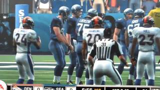 Madden 10 Seahawks vs Broncos [upl. by Jenesia]