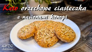 keto orzechowe ciasteczka z nasionami konopi [upl. by Darej]