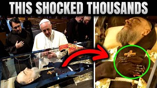 Strange Phenomenon at Padre Pio’s Tomb Golden Liquid Seeping from His Wounds for 2 Minutes [upl. by River637]