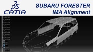 Catia V5 EğitimampCar Tutorial27 Subaru Forester IMA Alignment [upl. by Frasquito288]