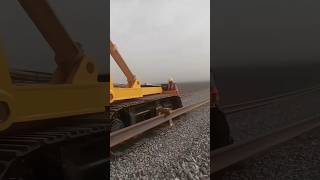 How Modern Machines Rapidly Lay Railway Tracks railway railwaytracks telugufacts shorts [upl. by Rebmit]