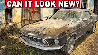 I Found an ABANDONED Mustang From The 60s To Detail [upl. by Ashman]