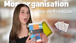 MON ORGANISATION POUR LE BAC FRANÇAIS 📚 [upl. by Airyt]