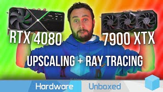 Radeon RX 7900 XTX vs GeForce RTX 4080 FSR vs DLSS  Ray Tracing Benchmarks [upl. by Aciraj]