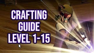 FFXIV 20 0034 Crafting Guide Level 1 to 15 [upl. by Halstead]