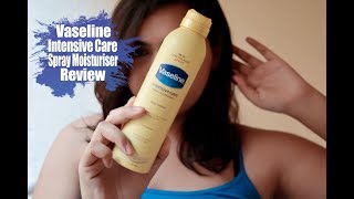 Vaseline Intensive Care Spray Moisturizer Review [upl. by Nettle960]