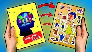 Making Amazing Craft Game Book DIY from Inside Out 2 and Solving all the Puzzles I Find there [upl. by Relyks]