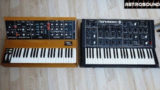 Moog Minimoog vs ПОЛИВОКС синтезатор Polivoks Synthesizer  sound battle [upl. by Neira]