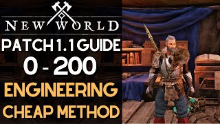 Maxing Out Engineering Fast In New World  0  200 Cheapest Method Guide [upl. by Oiramrej]