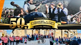 🔺50 Years INTERNATIONAL DIXIELAND FESTIVAL DRESDEN🇩🇪 PARADE 2022🔺 dixieland festival 50years [upl. by Akyre]