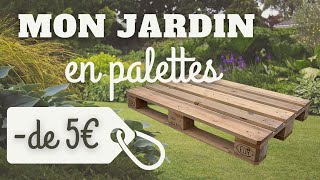 Un salon de jardin pour MOINS DE 5 EUROS  Meubles en palettes  étapes prix astuces [upl. by Ofori]