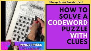 Good Brain FoodHow to Solve a Codewords Crossword Puzzle with Given Clues [upl. by Alon]