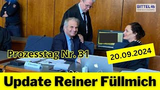 Update Reiner Füllmich  Prozesstag Nr 31  Teil 1  20092024 [upl. by Basilius169]