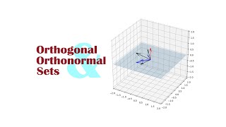 Orthogonal  Orthonormal Sets  Linear Algebra  FCDS [upl. by Assira]