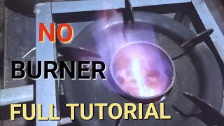 DIYNO BURNERHOW TO MAKE STEP BY STEP TUTORIAL WASTE OIL STOVE [upl. by Eniretac]