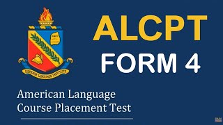 ALCPT FORM 4 [upl. by Kevan]