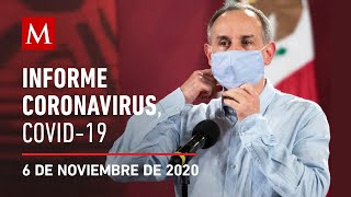 Informe diario por coronavirus en México 6 de noviembre de 2020 [upl. by Dareece621]