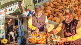 Most Viral Modi Ji Selling Panipuri Chaat In Gujarat Rs 25 Only l Anand Food Tour [upl. by Greenwell]