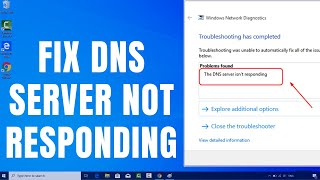 How to the Fix quotDNS Server Not Respondingquot Error On Windows 10 [upl. by Queri]