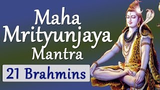 Vedic Chanting Maha Mrityunjaya Mantra Vedic Hymns by 21 Brahmins [upl. by Pen791]