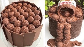 Best Birthday Chocolate Cake Decorating Tutorials  Easy Chocolate Cake Decorating Recipes [upl. by Jadwiga]