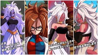 NEW DOKKANFEST ANDROID 21 SUPER ATTACKS ACTIVE SKILLS  OSTS Dragon Ball Z Dokkan Battle [upl. by Rossing689]