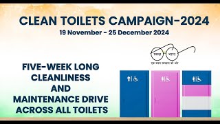 MoHUA Launches Clean Toilet Campaign 2024 on WorldToiletDay [upl. by Navlys]