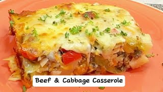 Beef amp Cabbage Casserole Recipe Very Flavorful 😋 [upl. by Rumpf794]