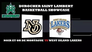 De Mortagne Noir et Or vs West Island Lakers [upl. by Benjamin]