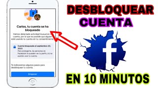 La única forma de desbloquear tu cuenta de FACEBOOK sin verificar tu indentidad👺Sin esperar 30 día [upl. by Wymore569]