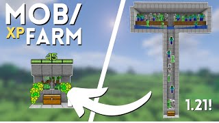 Minecraft 121 EASY MOB XP FARM For Java And Bedrock [upl. by Eendyc]