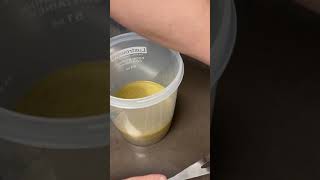 Draining the remaining water from the Cannabutter [upl. by Eimerej]