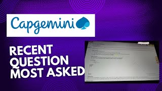 Capgemini recent coding question 10 question [upl. by Lesli]