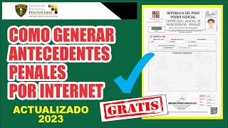 Cómo TRAMITAR MI CERTIFICADO DE ANTECEDENTES PENALES  por internet en 3 minutos  paso a paso [upl. by Arundel653]