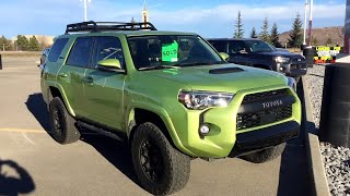 Lifted 2022 Toyota 4Runner TRD Pro in Lime Rush on 28570R17 Tires [upl. by Evannia]