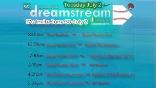 GM 1  TITUS BASEBALL VS PHILLY BANDITSRED  17U COLLEGE DREAMSTREAM  TUE JULY 2ND [upl. by Najram]