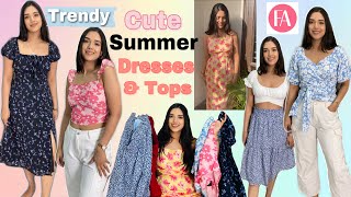 Affordable Trendy Dress amp Tops Haul  Faballey Haul  Affordable Birthday Dress Haul  TryOn Haul [upl. by Humo90]