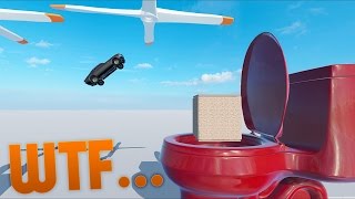 Stuntfest  Jumping Cars Into Toilets  Ragdoll Physics Fun  Stuntfest Gameplay Part 1 [upl. by Rudolf]