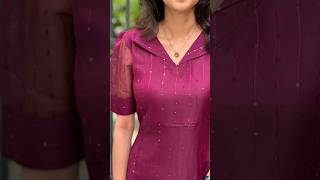 Kurti with flap neck shortvideos sho [upl. by Akinet]