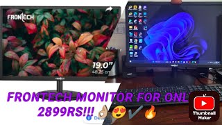 FRONTECH 19 inch monitor unboxing amp review  installation guide for frontech 19 mon0001🔥🔥🔥😍😍😍✔️ [upl. by Cima]