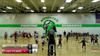 UIL BiDistrict Volleyball Playoff La Feria Lionettes vs Robstown Lady Pickers [upl. by Joceline502]