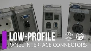 Low Profile Panel Interface Connectors [upl. by Ahsienel682]